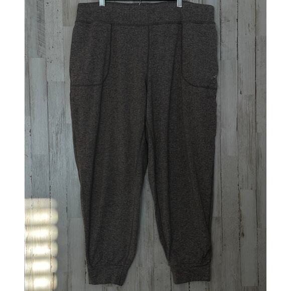 Joy Lab Womens Jogger Pants Size XL Brown Heather Athleisure Comfort Lounge - Picture 1 of 8